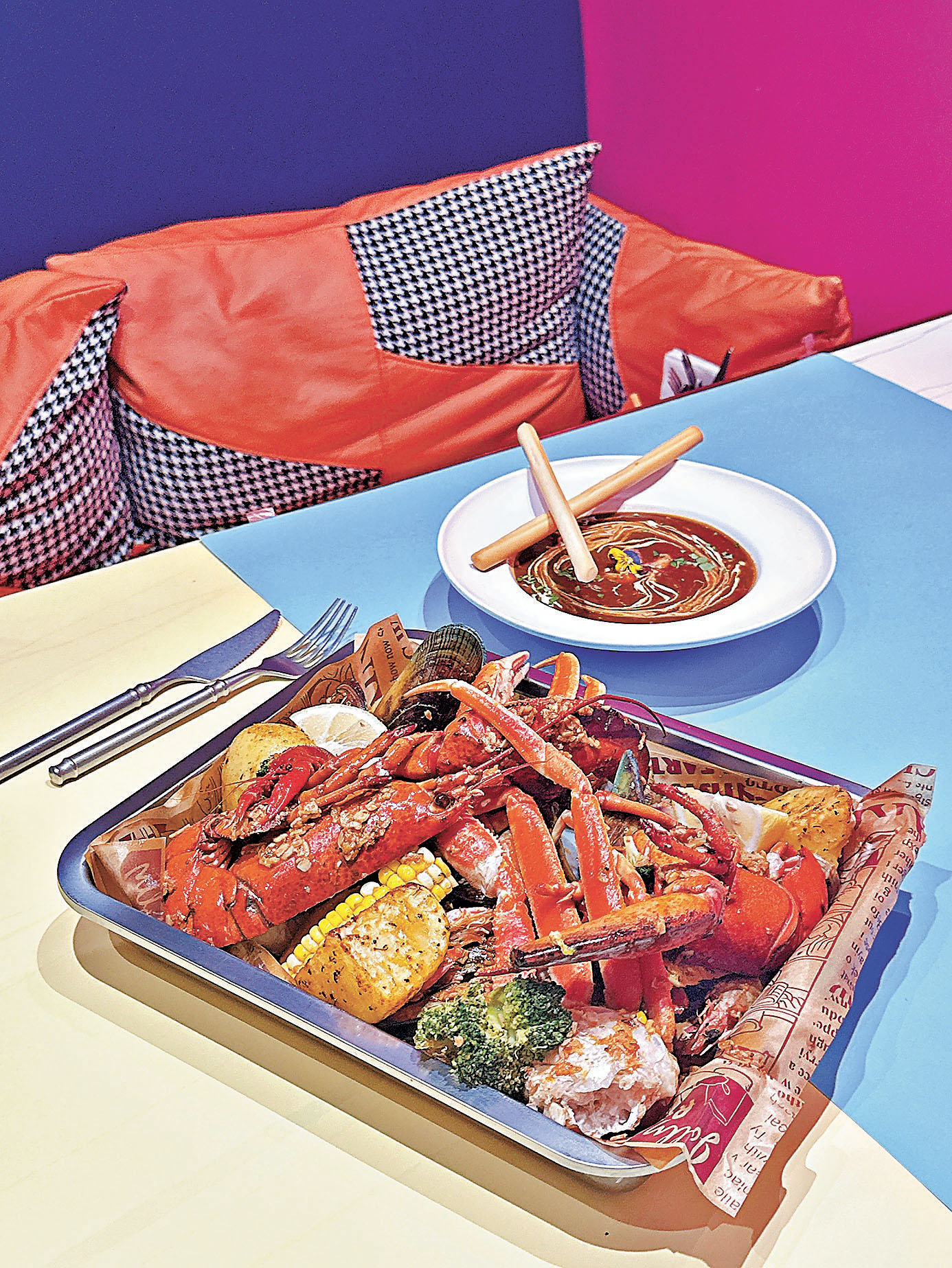 ■新奧爾良海鮮盤大大份。