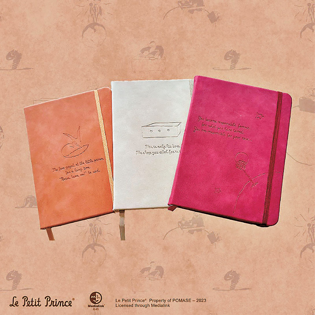 ■絨皮面筆記本