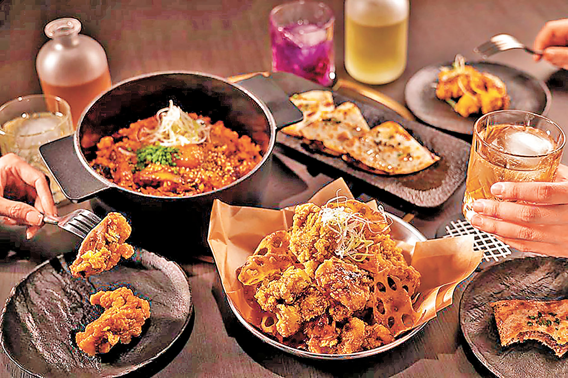 ■餐廳還有其他分量十足的韓國熱門美食。