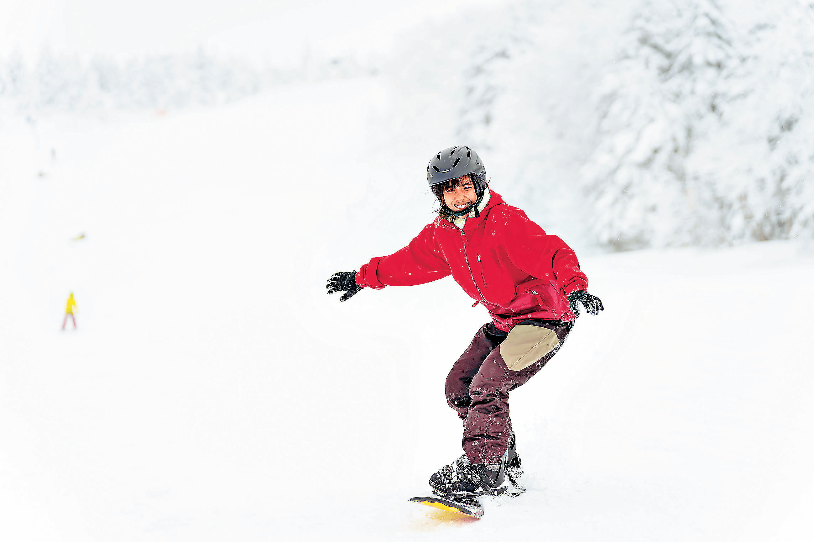 ■滑雪令人身心愉快。