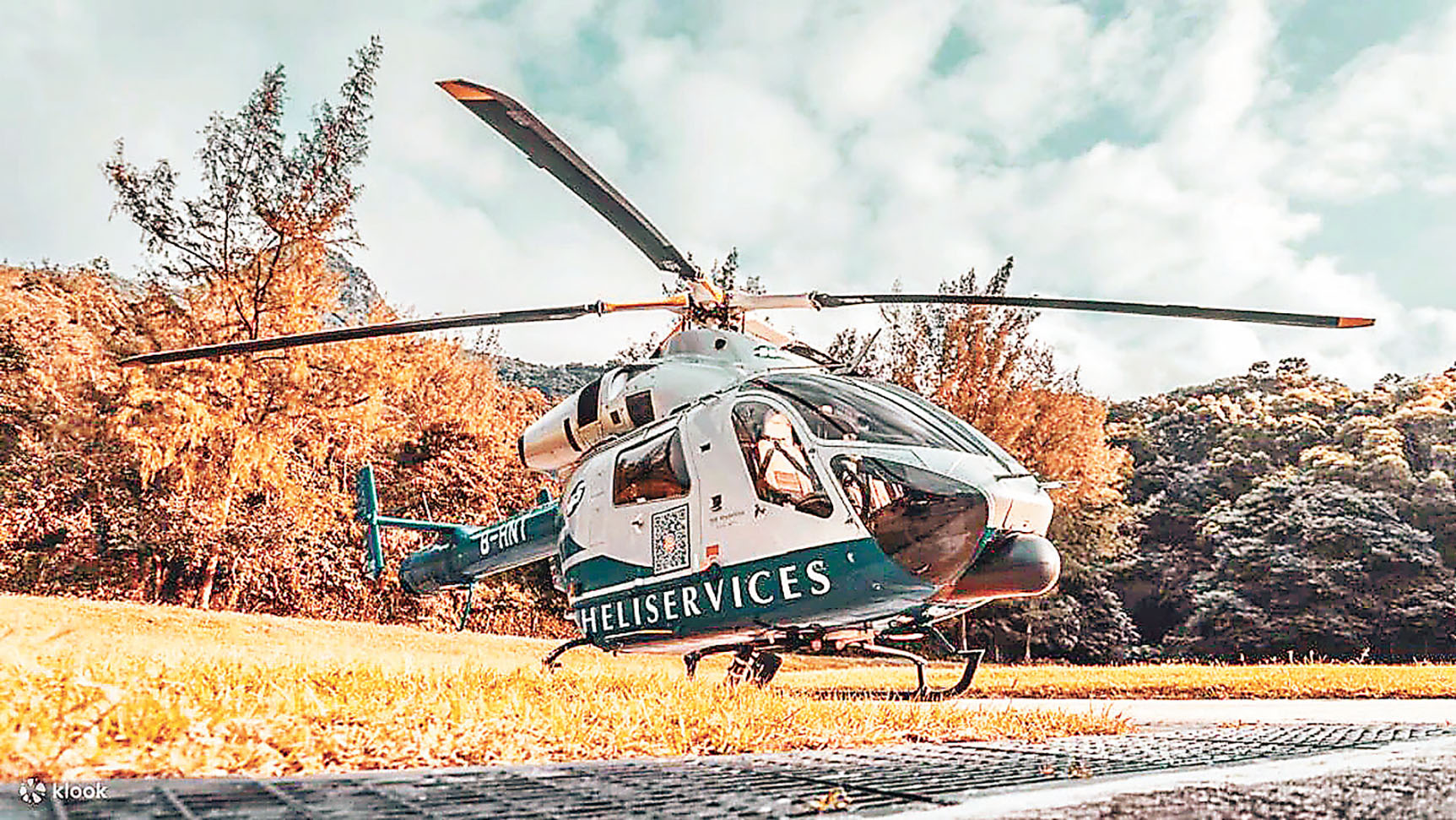 ■登上直升機，可以俯瞰整個維港。