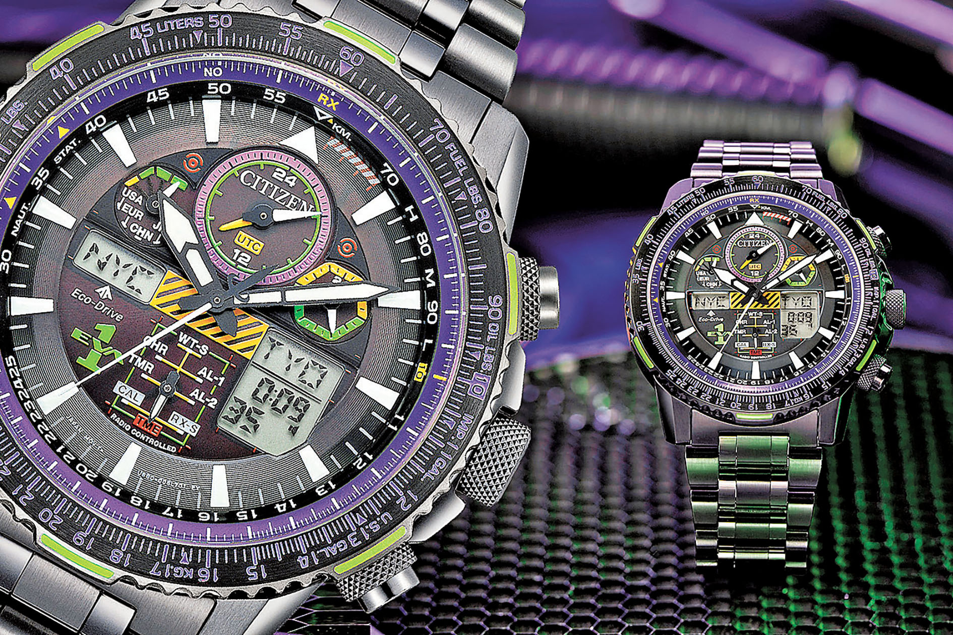 ■經典紫色搭配綠色塗裝。