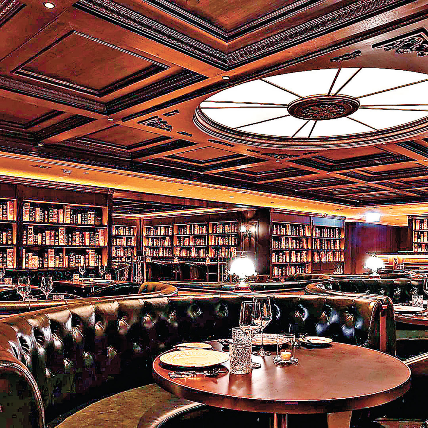 ■Bochord裝潢以復古圖書館為靈感。