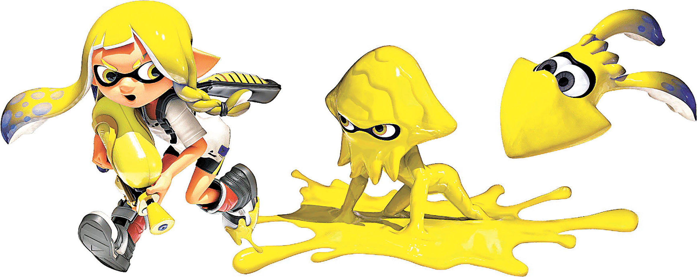 ■玩家可以在「人類」和「魷魚」兩種形態中切換。