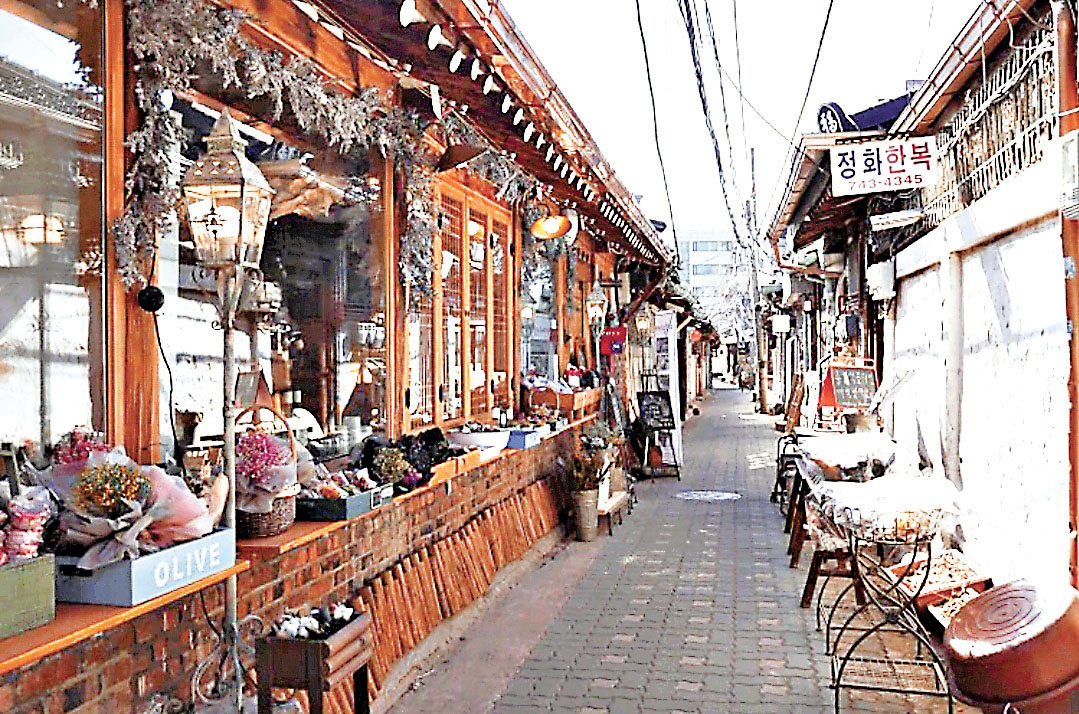 ■益善洞翻新成為韓屋咖啡店和小飾物店的景點。