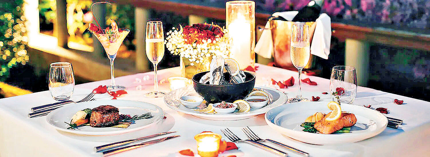 ■浪漫燭光晚餐。