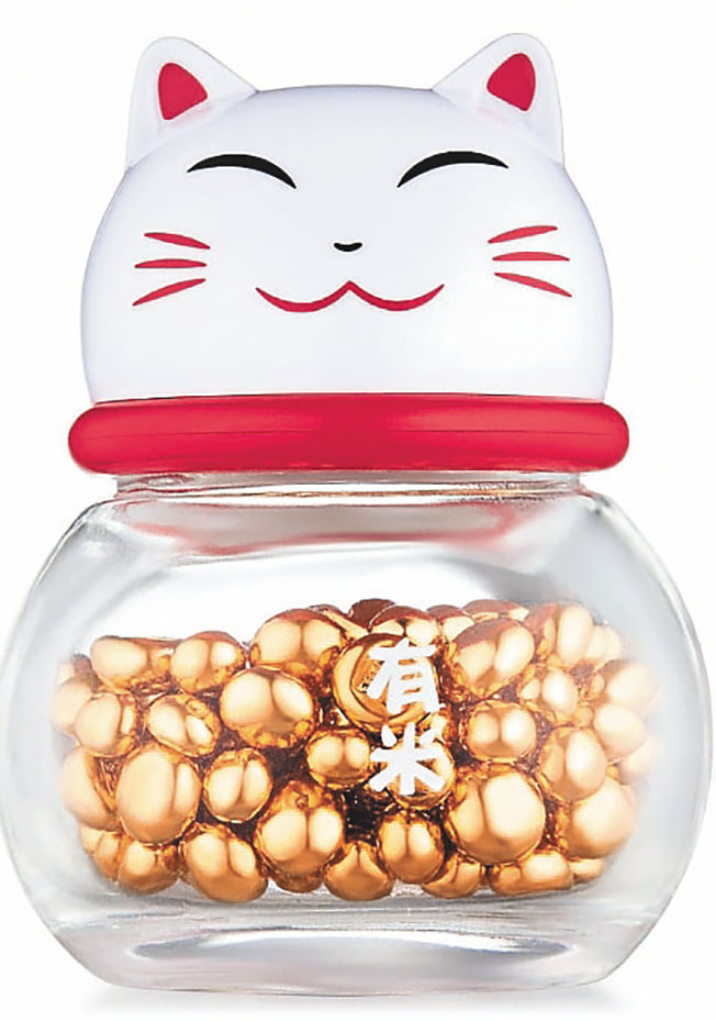 ■六福黃金豆子套裝，附送可愛貓瓶作儲存。