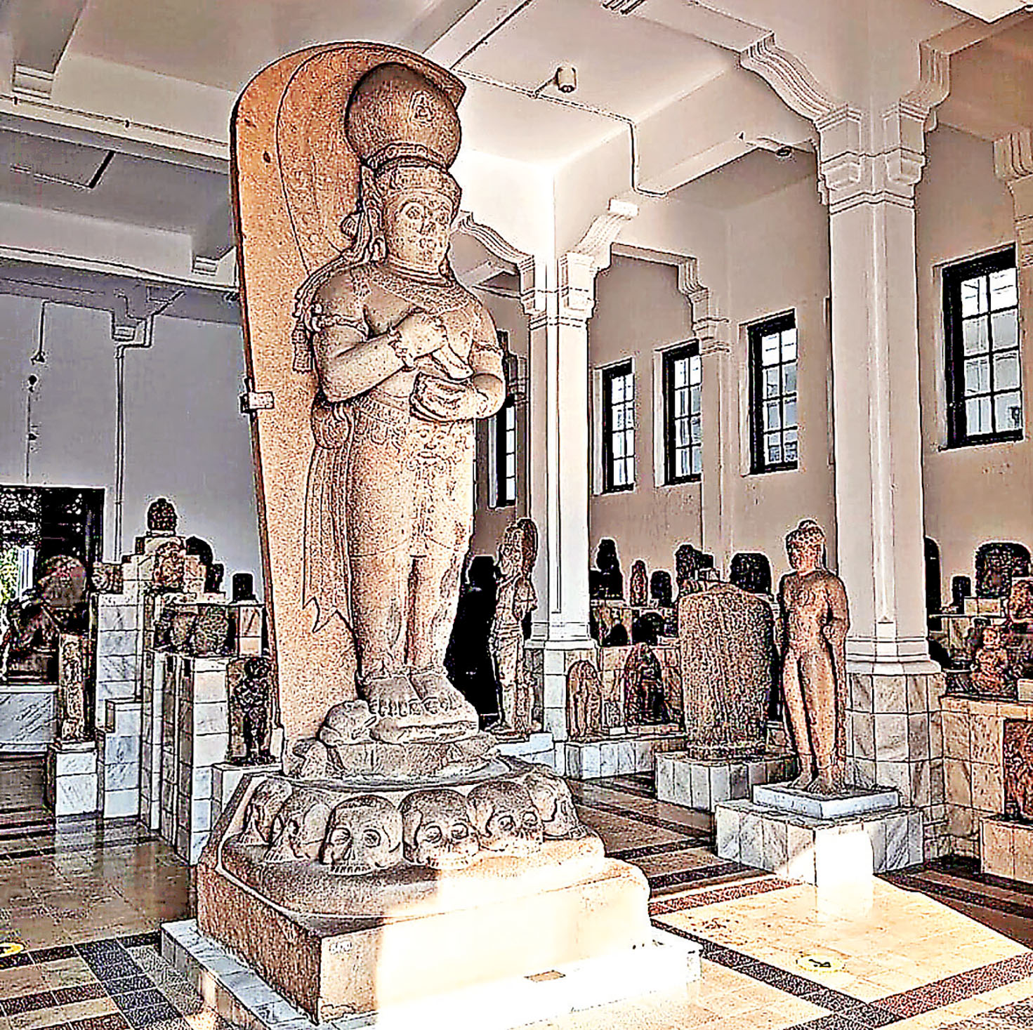 ■印尼國家博物館內的雕像歷史久遠。