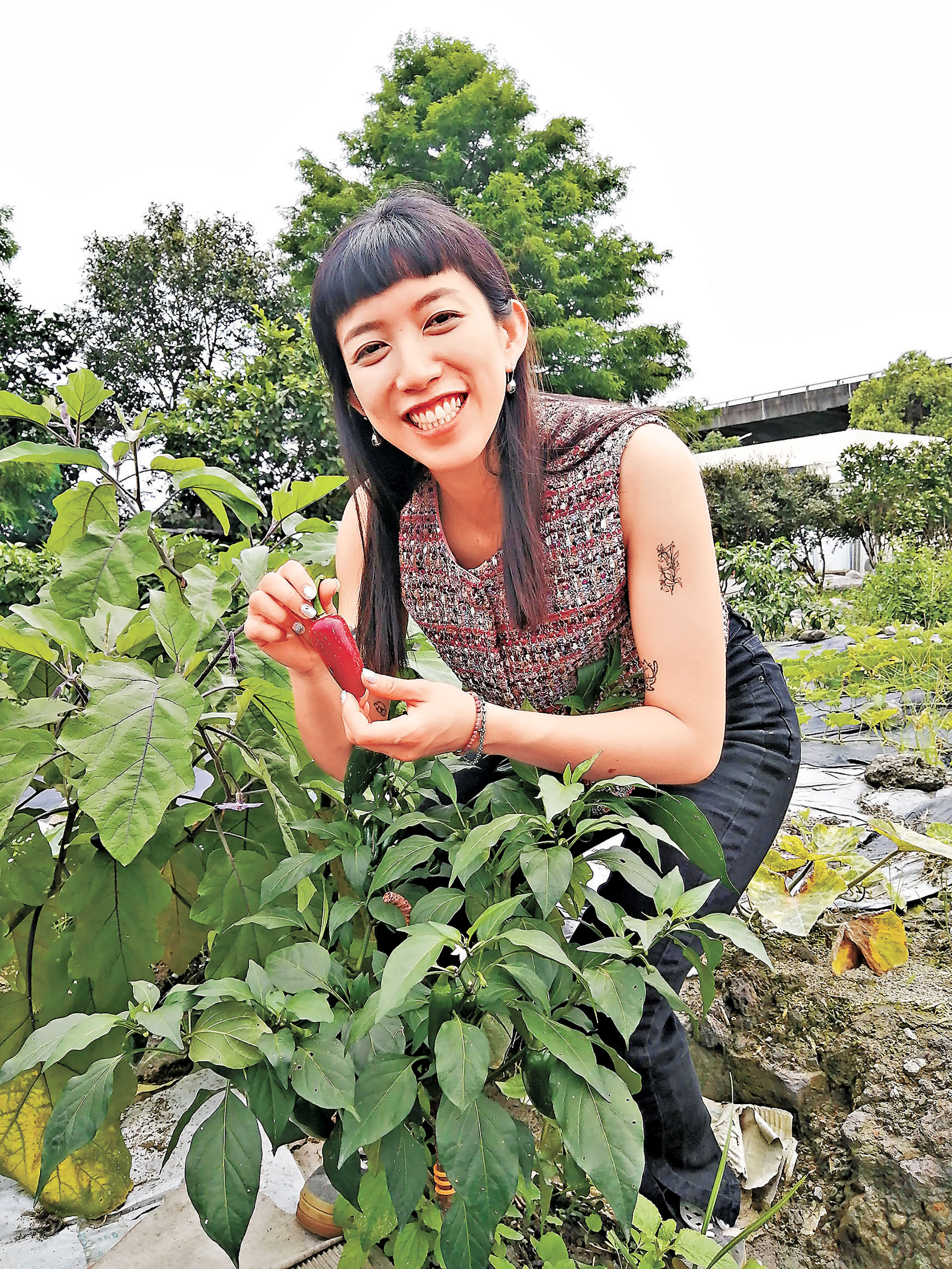 ■Chloe自家種植食材。