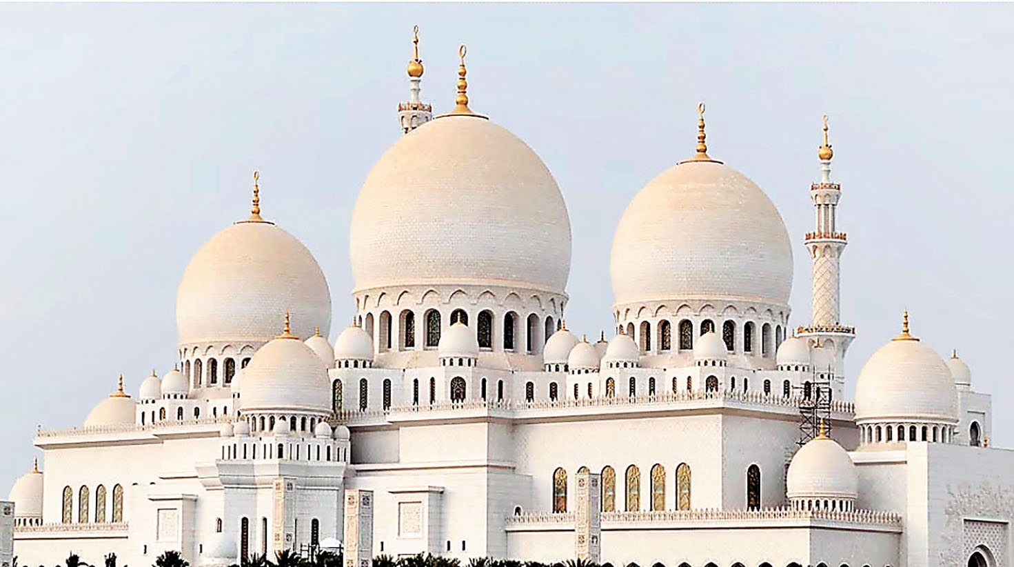 ■阿布扎比謝赫·扎耶德大清真寺外觀。