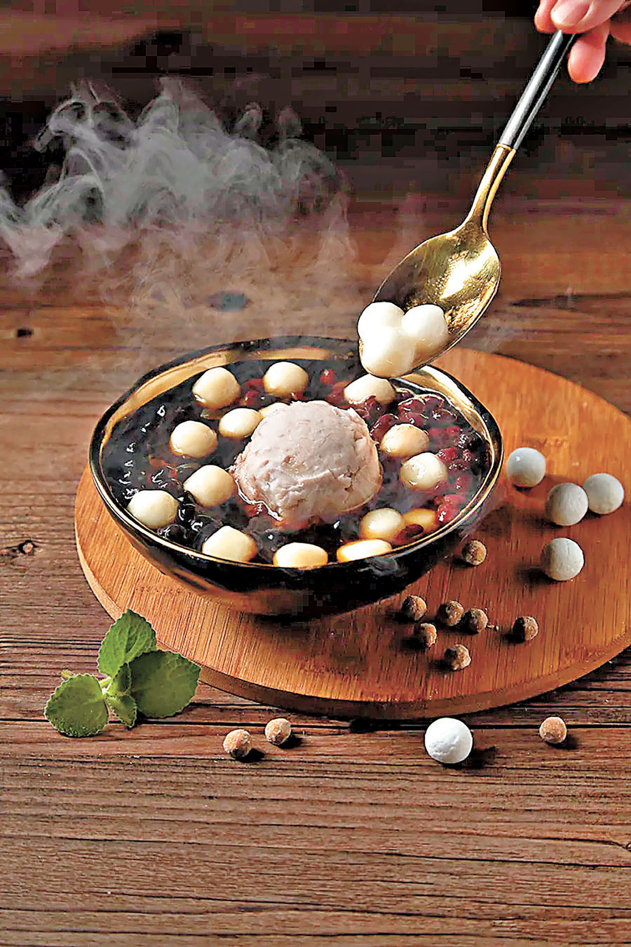 ■Q彈芋圓甜點。