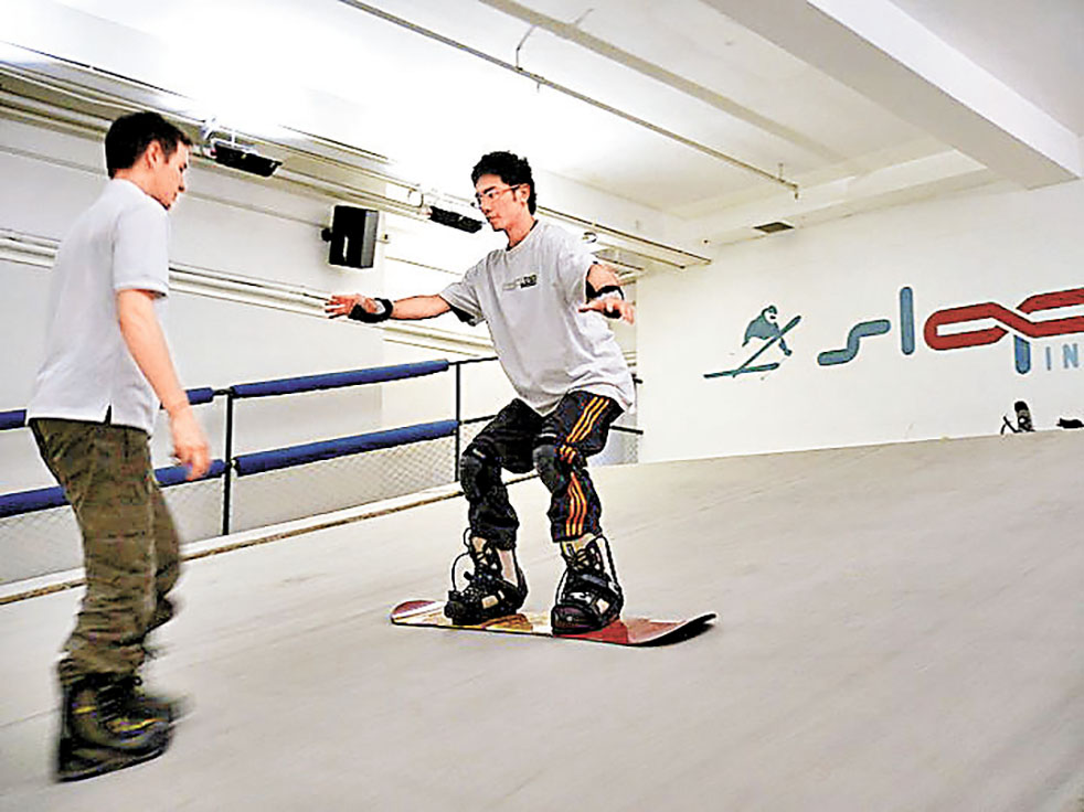 ■場內有多名國際認可的滑雪教練任教。