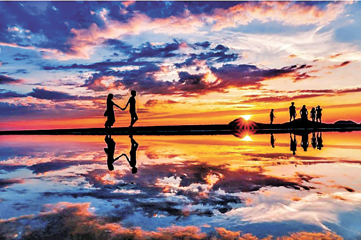 ■香川縣名勝父母濱又稱為日本「天空之鏡」。