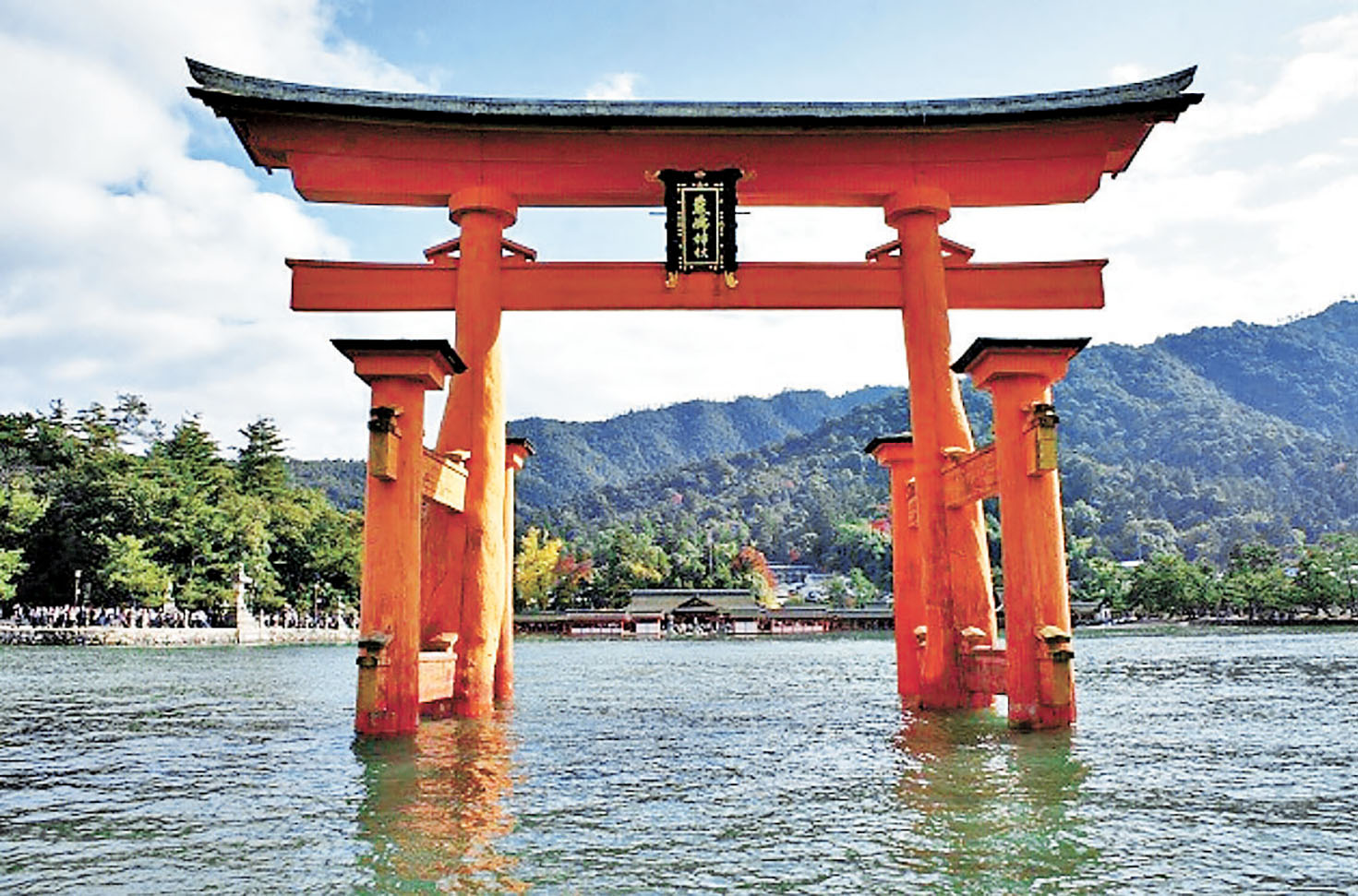 ■嚴島神社建於海上。