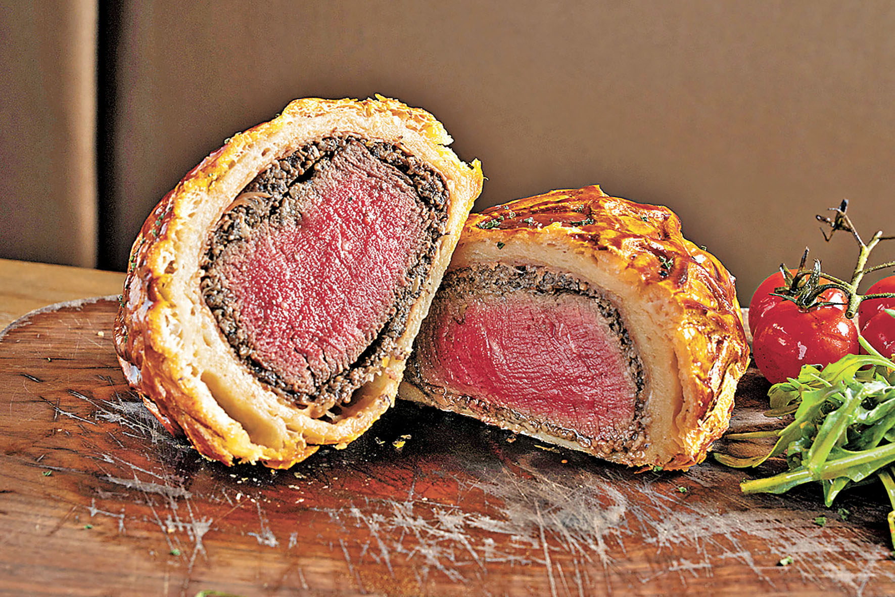 ■威靈頓牛柳足料。