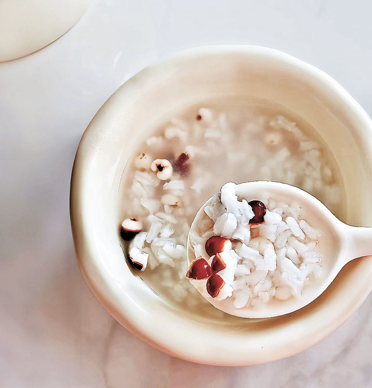 ■芡實粥滋補。