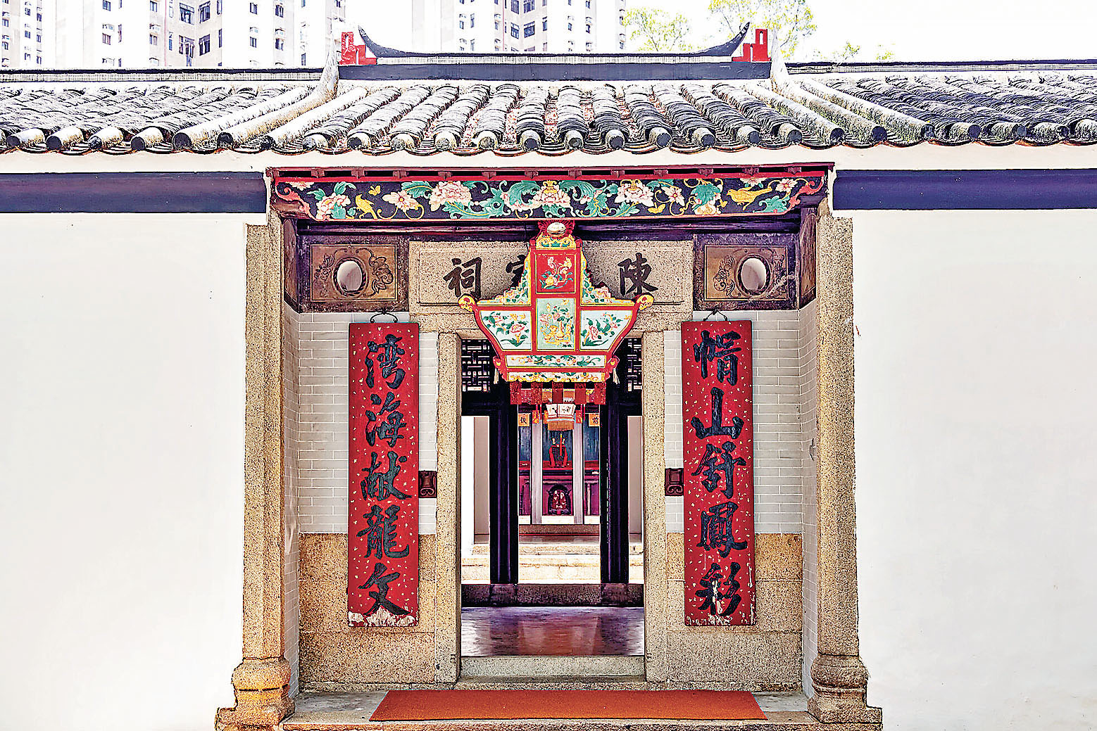 ■三棟屋博物館是座客家圍村建築。