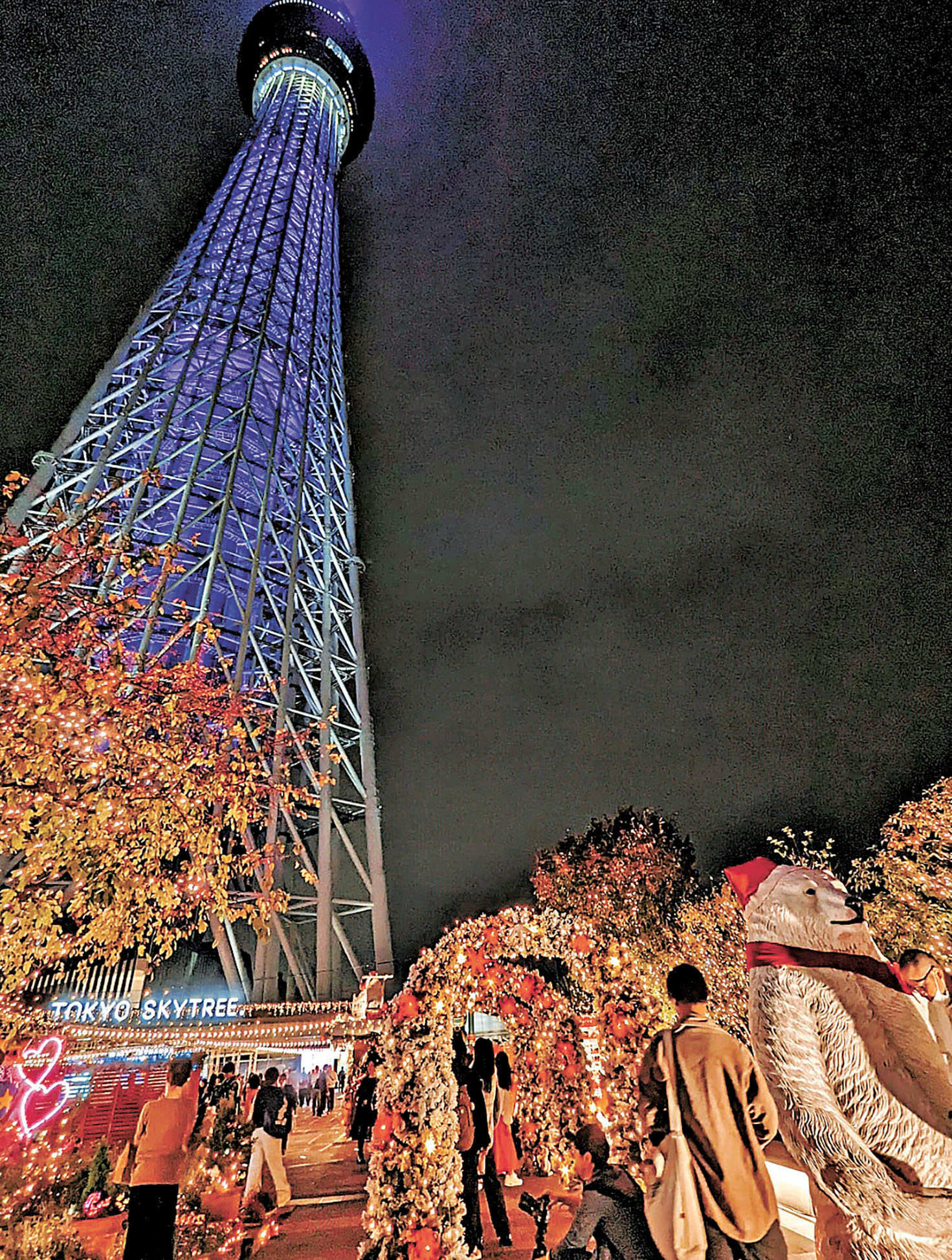 ■東京晴空塔4樓廣場的聖誕市集。