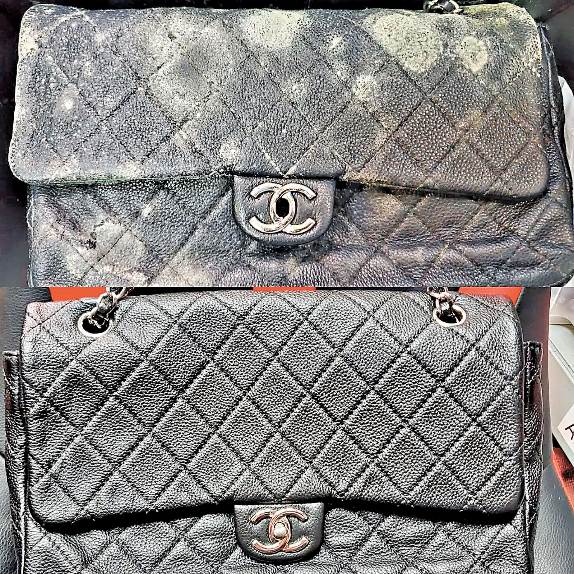 ■Denny's Shop提供手袋去霉補色服務。