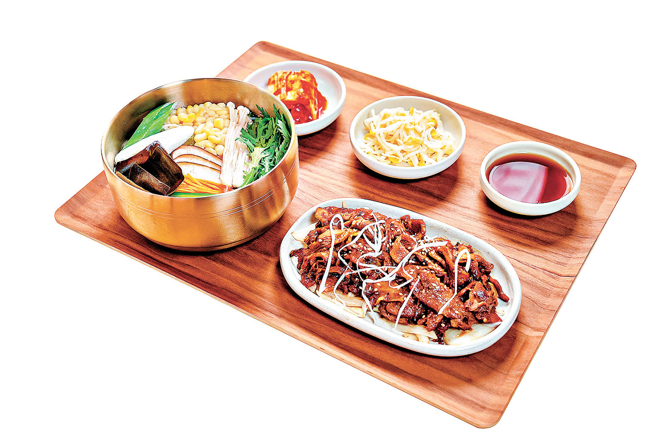 ■大邱炭烤風味燒肉充滿香濃肉汁。