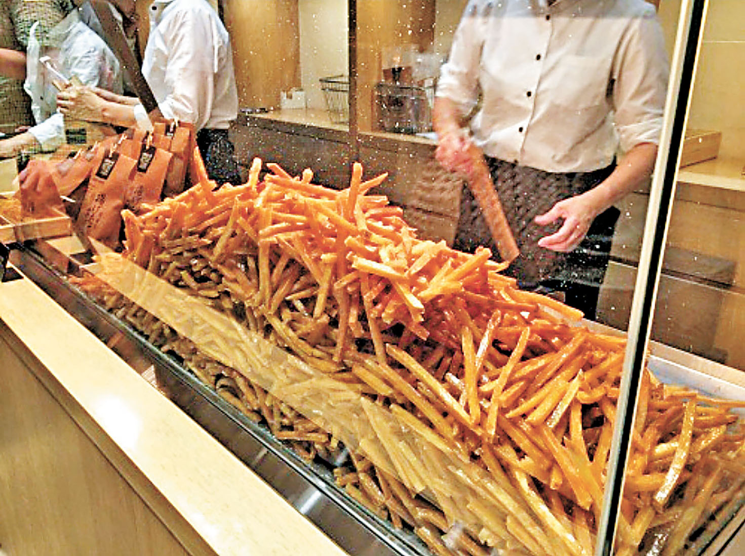 ■「芋屋金次郎」的薯條炸得酥脆可口。