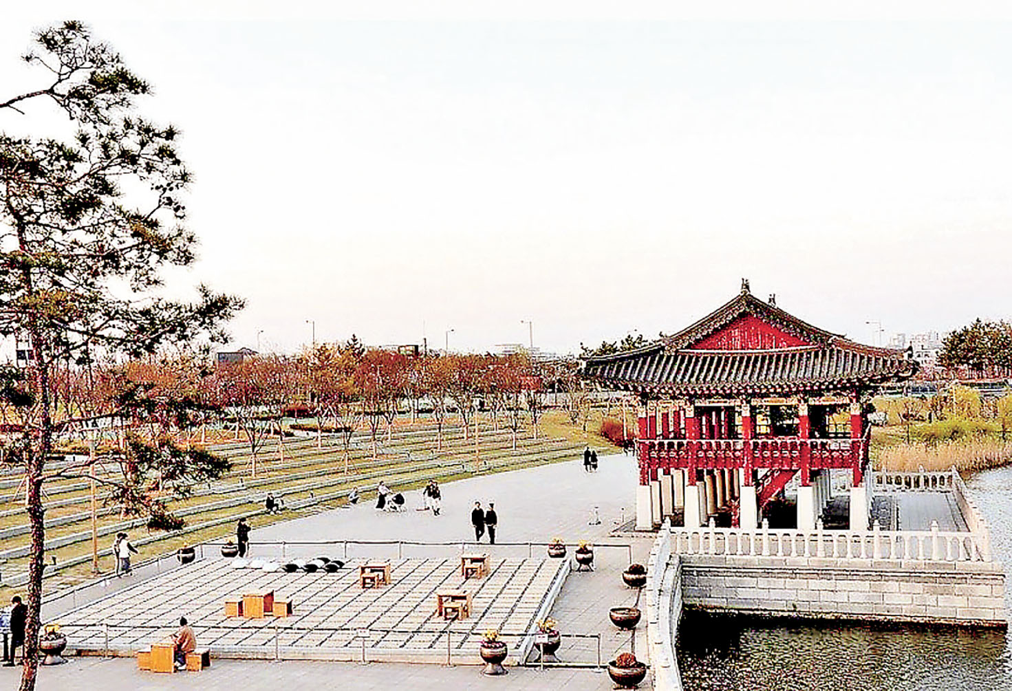 ■拍攝場景之一的圍棋公園。