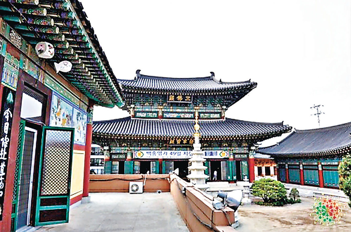 ■拍攝場景之一的清州龍華寺。