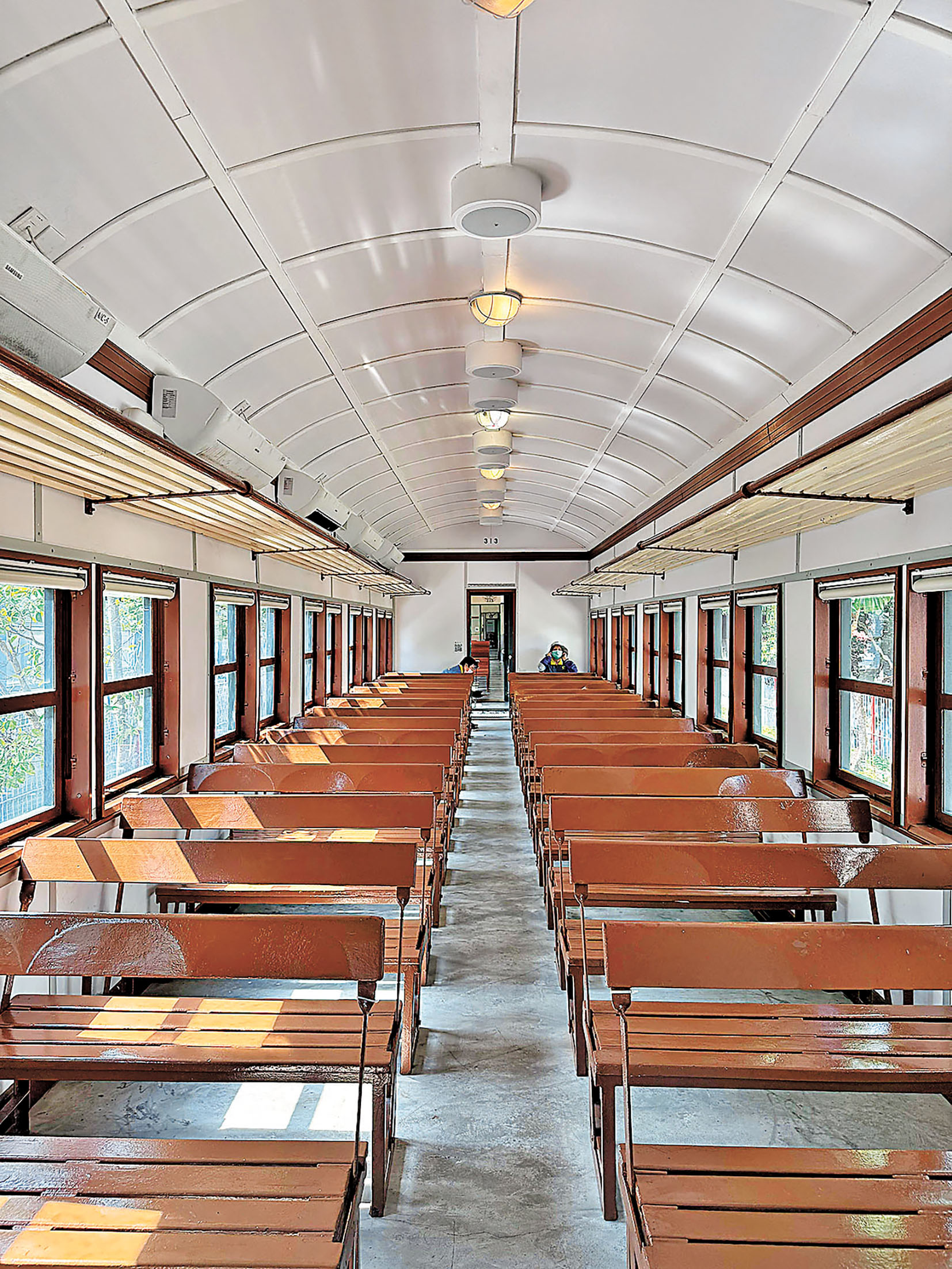 ■歷史車卡內的復古車廂。