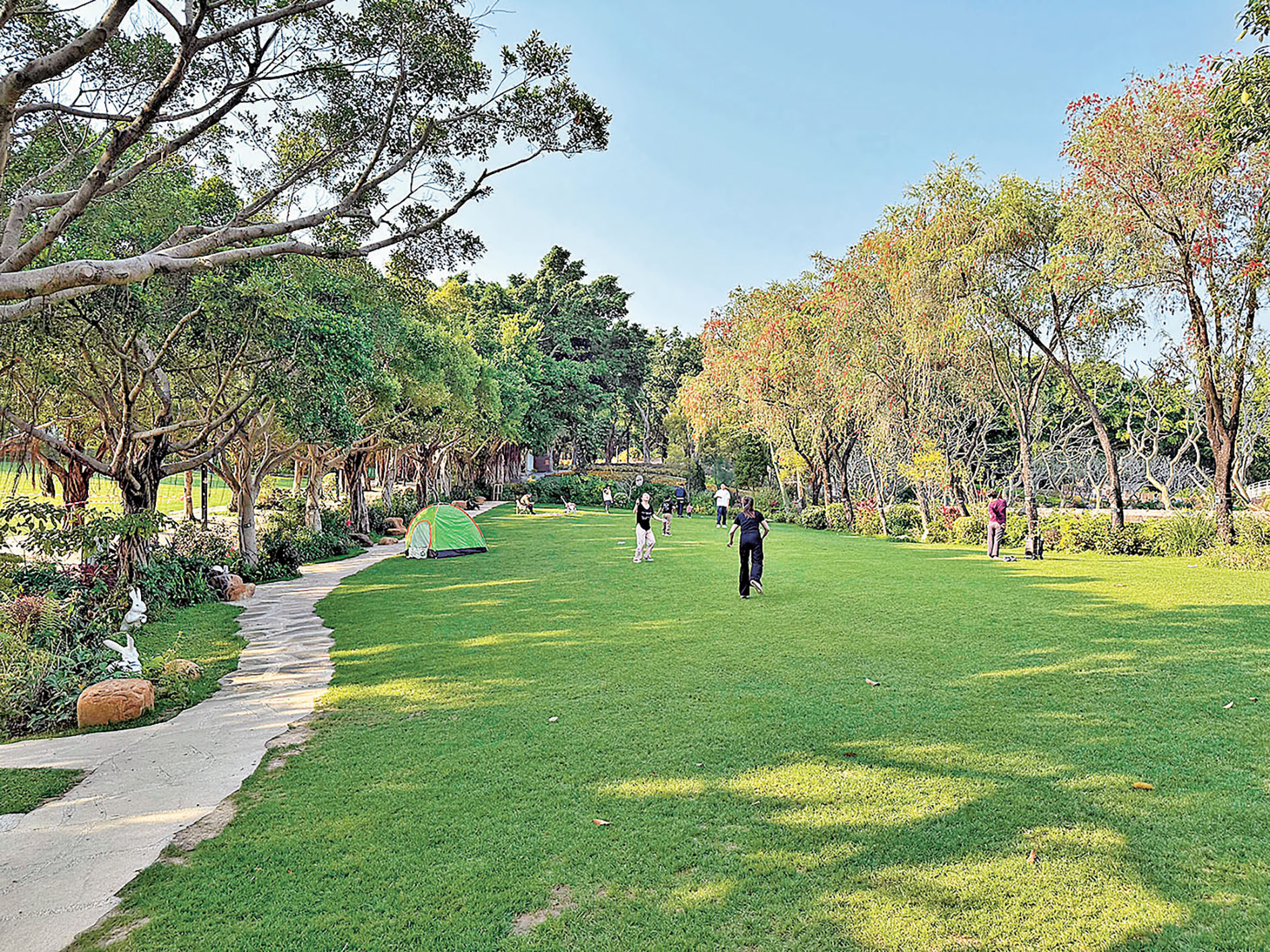 ■大埔海濱公園是踏春出遊的好去處。