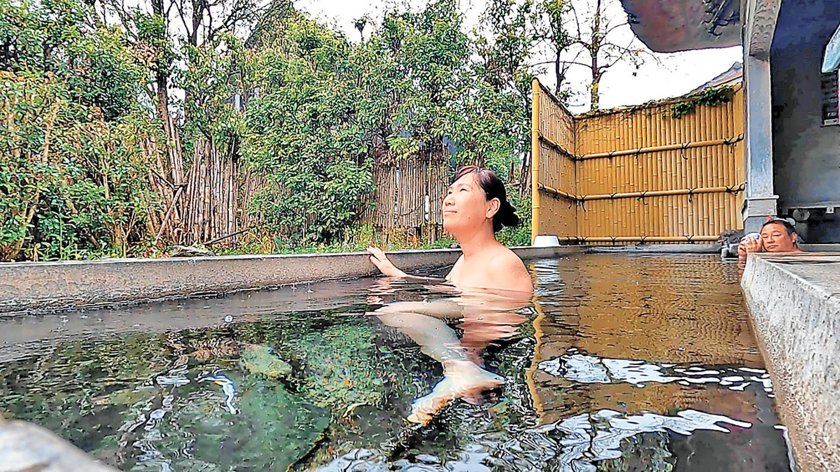■男女混浴風呂在日本少見。
