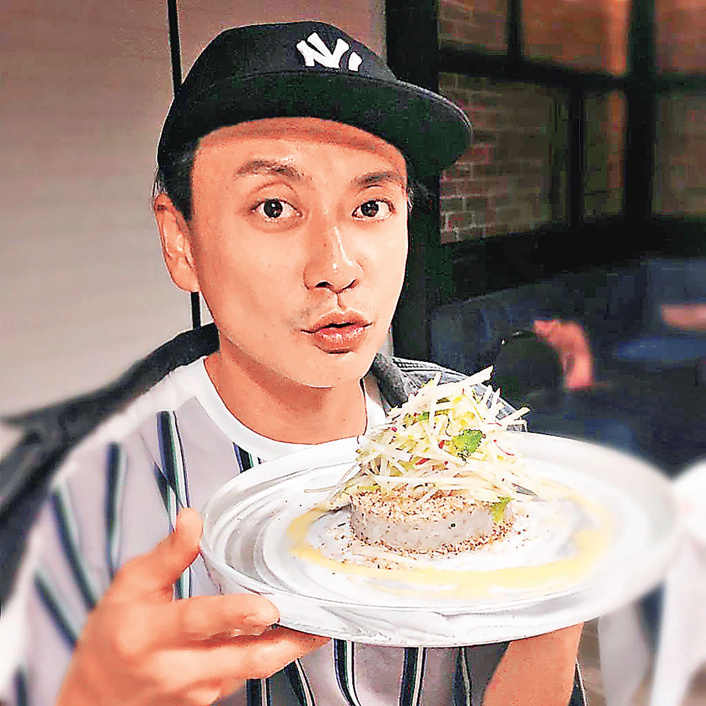 ■黃宗澤不時在餐廳Ig展示菜式。 Ig@OysterMine圖片