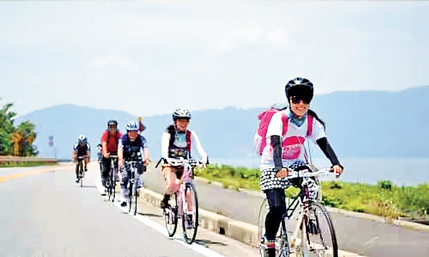 ■體驗騎單車遊琵琶湖。