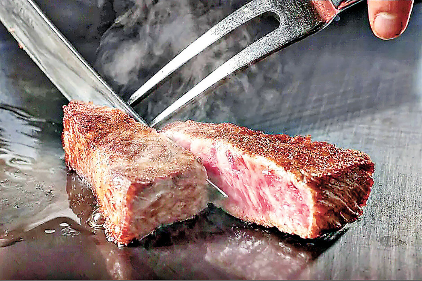 ■近江牛肉質鮮美。