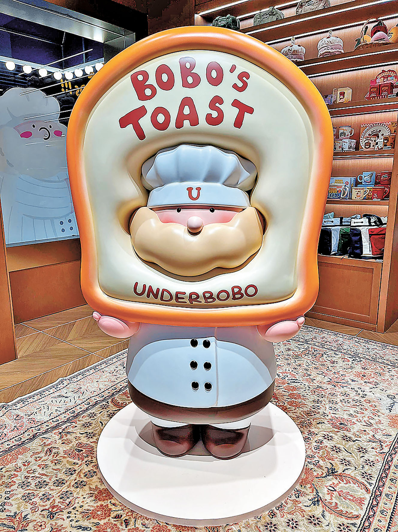 ■烘焙師BOBO造型趣怪又可愛,是店內主要打卡位。