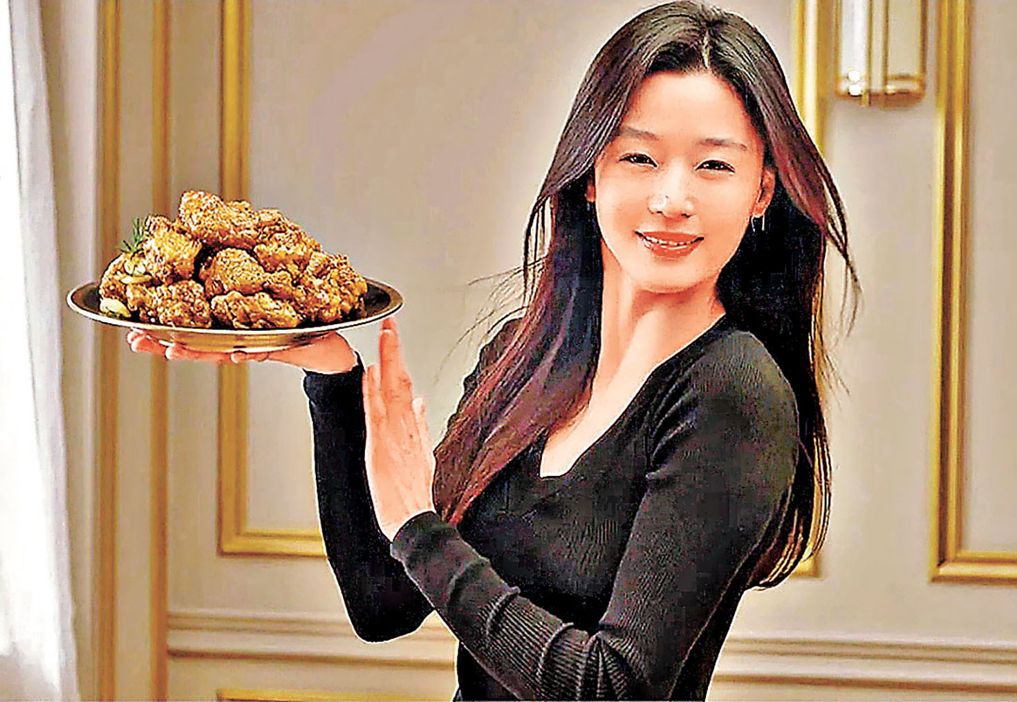 ■全智賢代言BHC炸雞已逾10年。