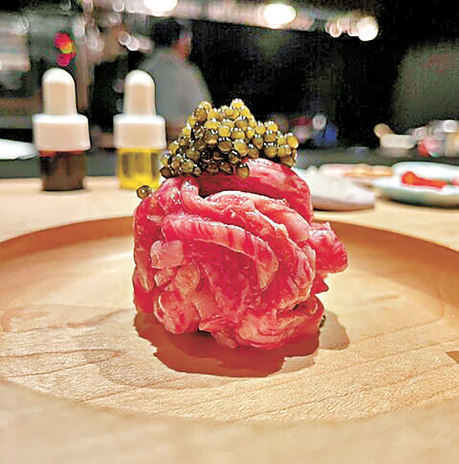 ■和牛牛肉塔。
