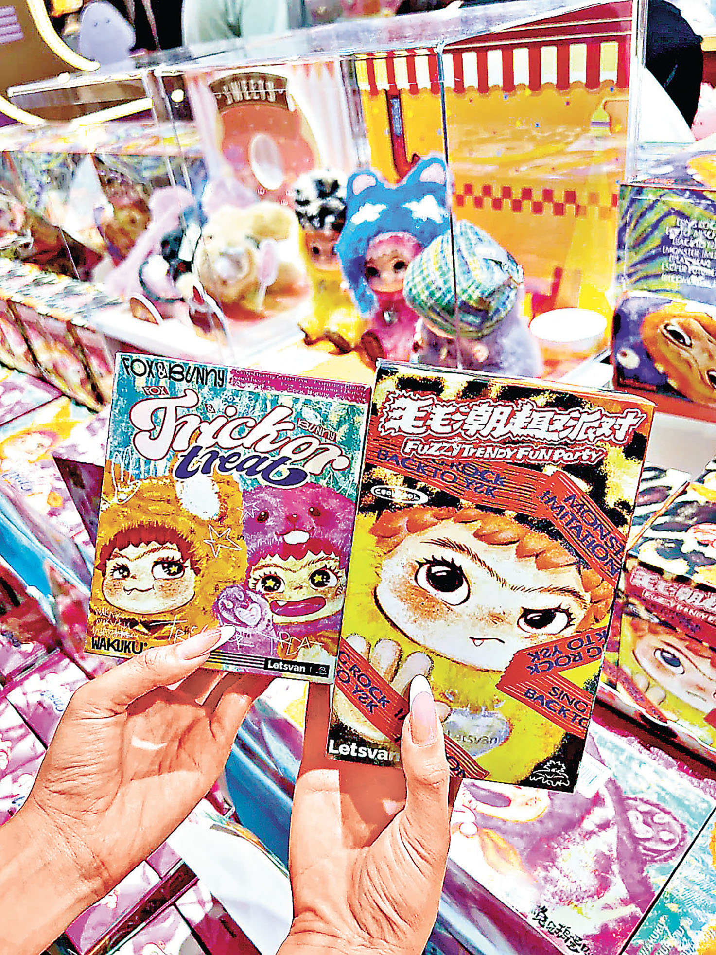 ■線下店舖也可以買到「WAKUKU」公仔。