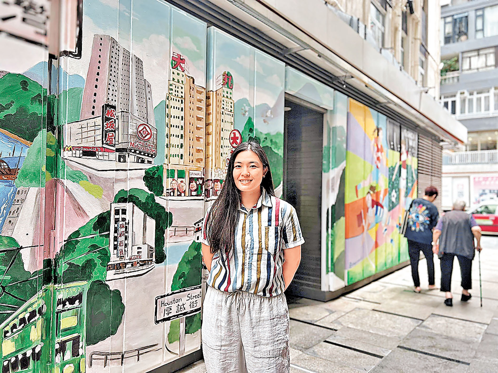 ■為銅鑼灣食街增添藝術氛圍。