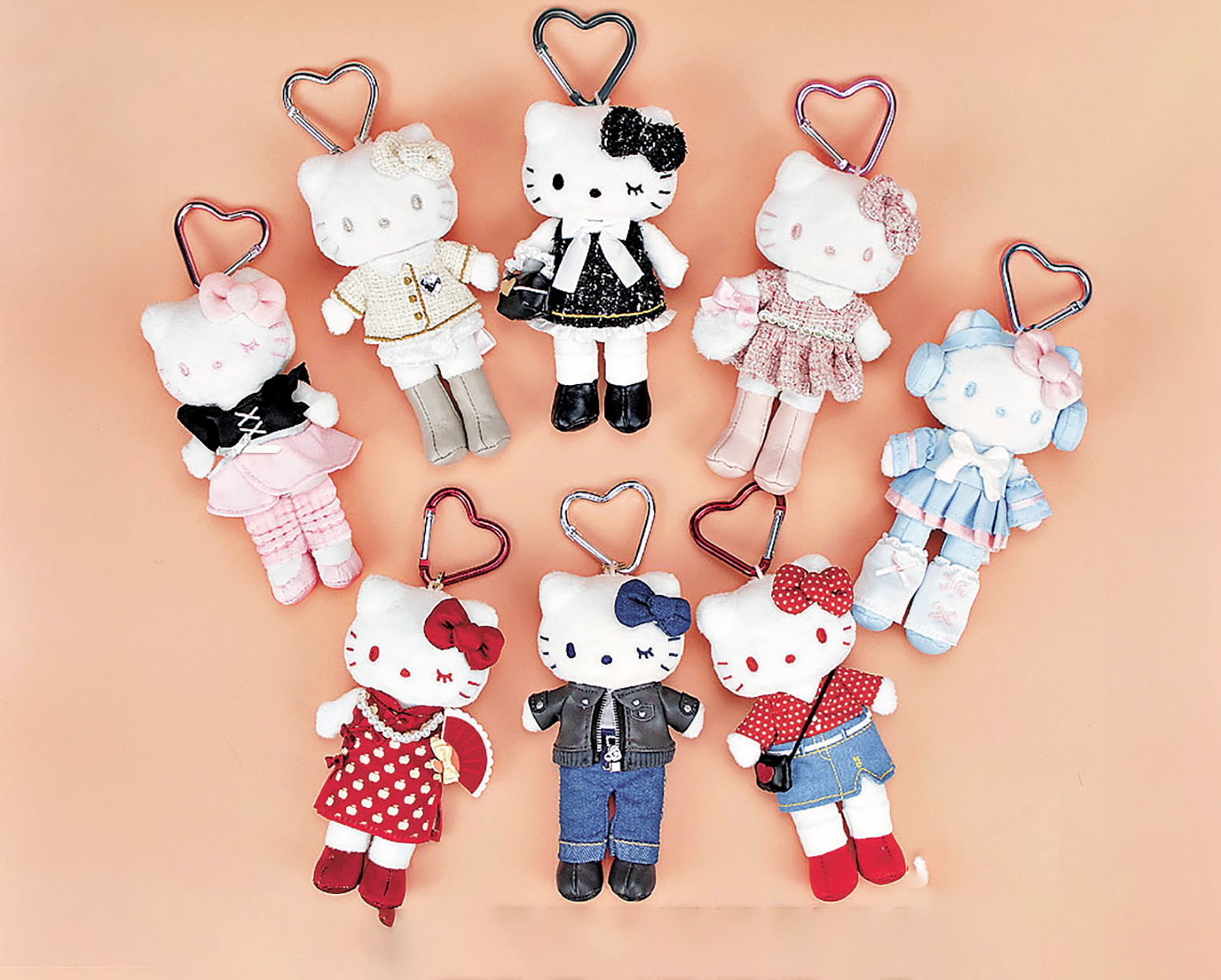 ■8款長腿Hello Kitty。