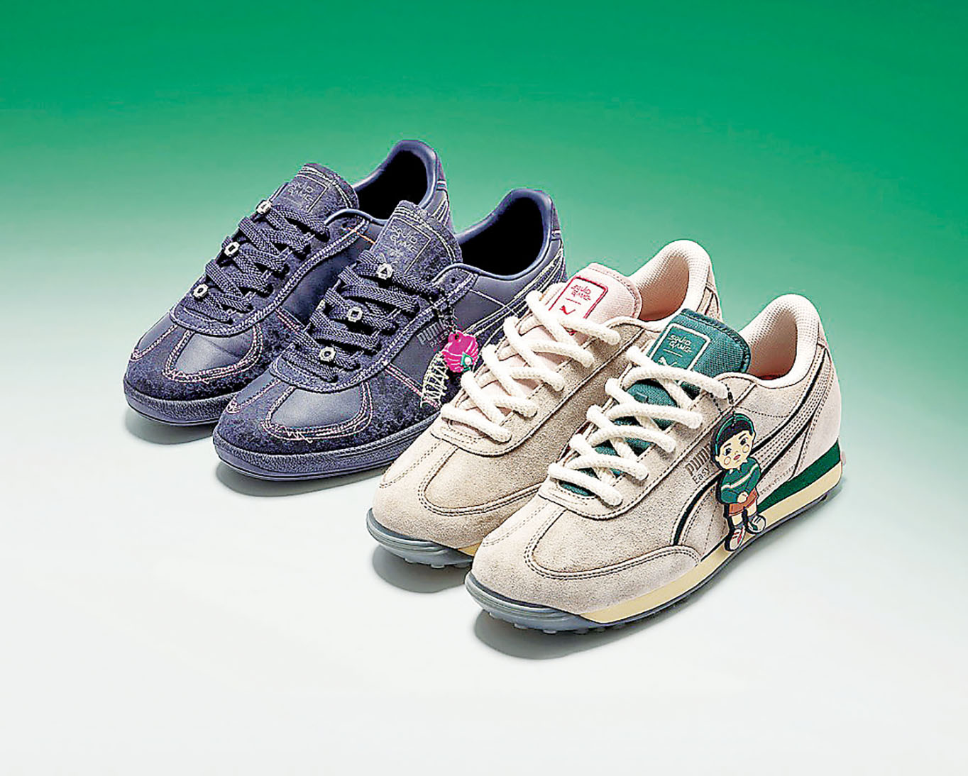 ■推出兩款極具劇情張力的聯名鞋款。