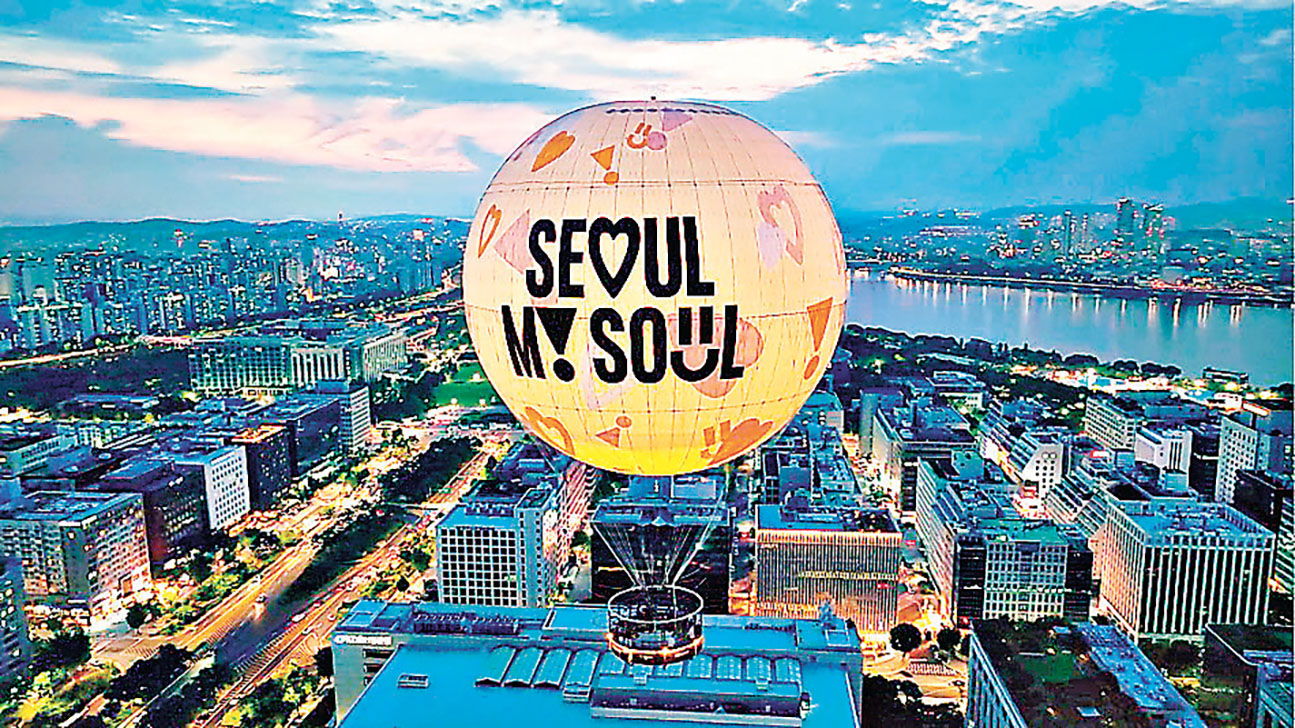 ■首爾之月氣球懸掛在130米高空之上。