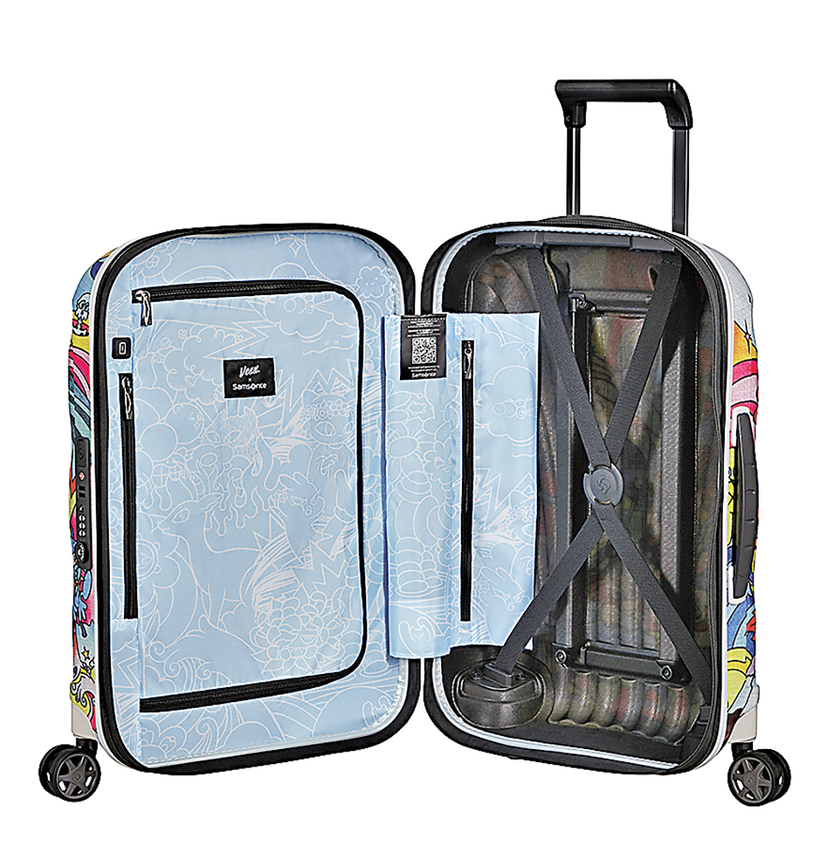 ■行李箱內裏印有與箱身同樣的藝術圖案。