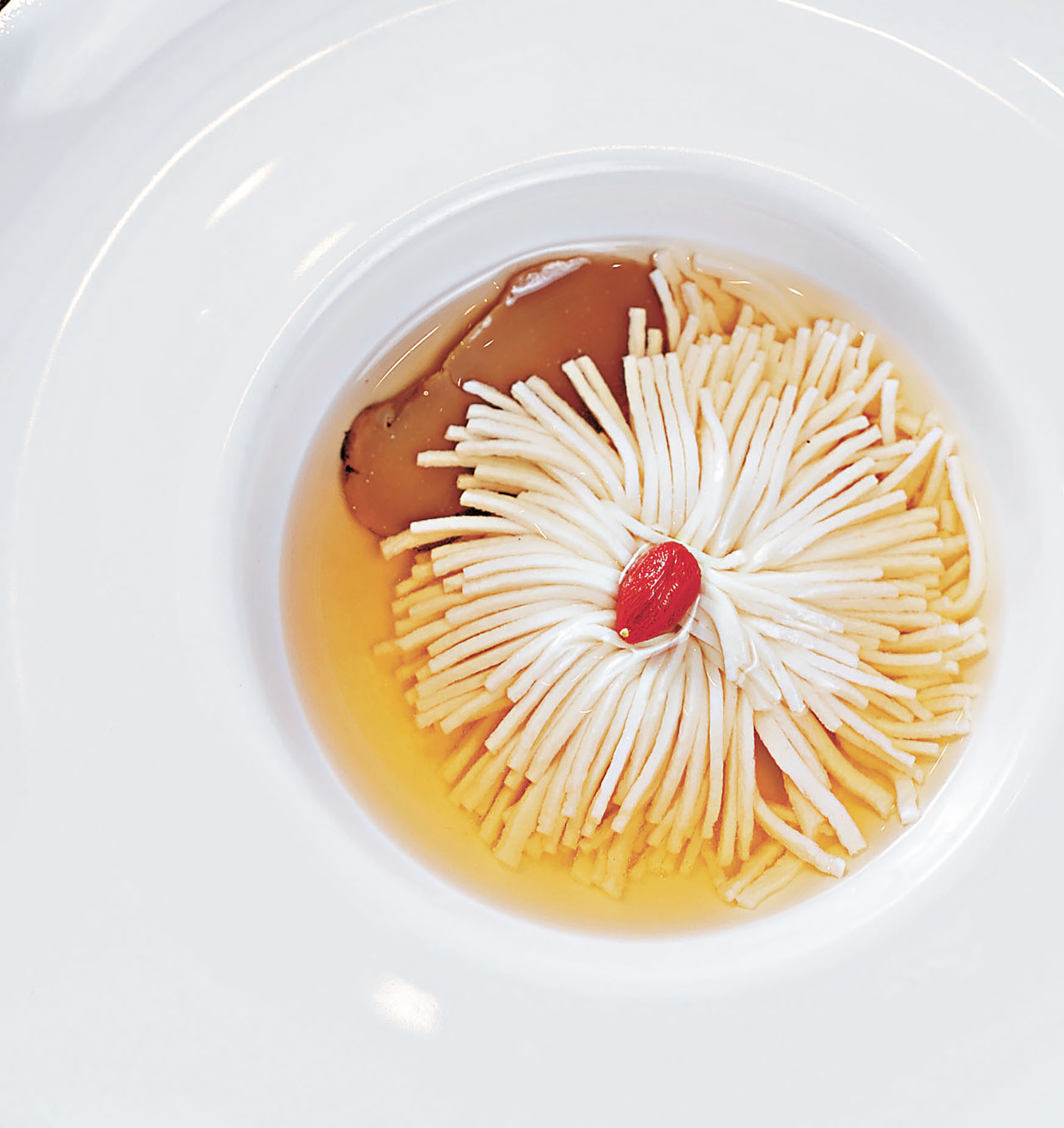 ■松茸菊花豆腐湯