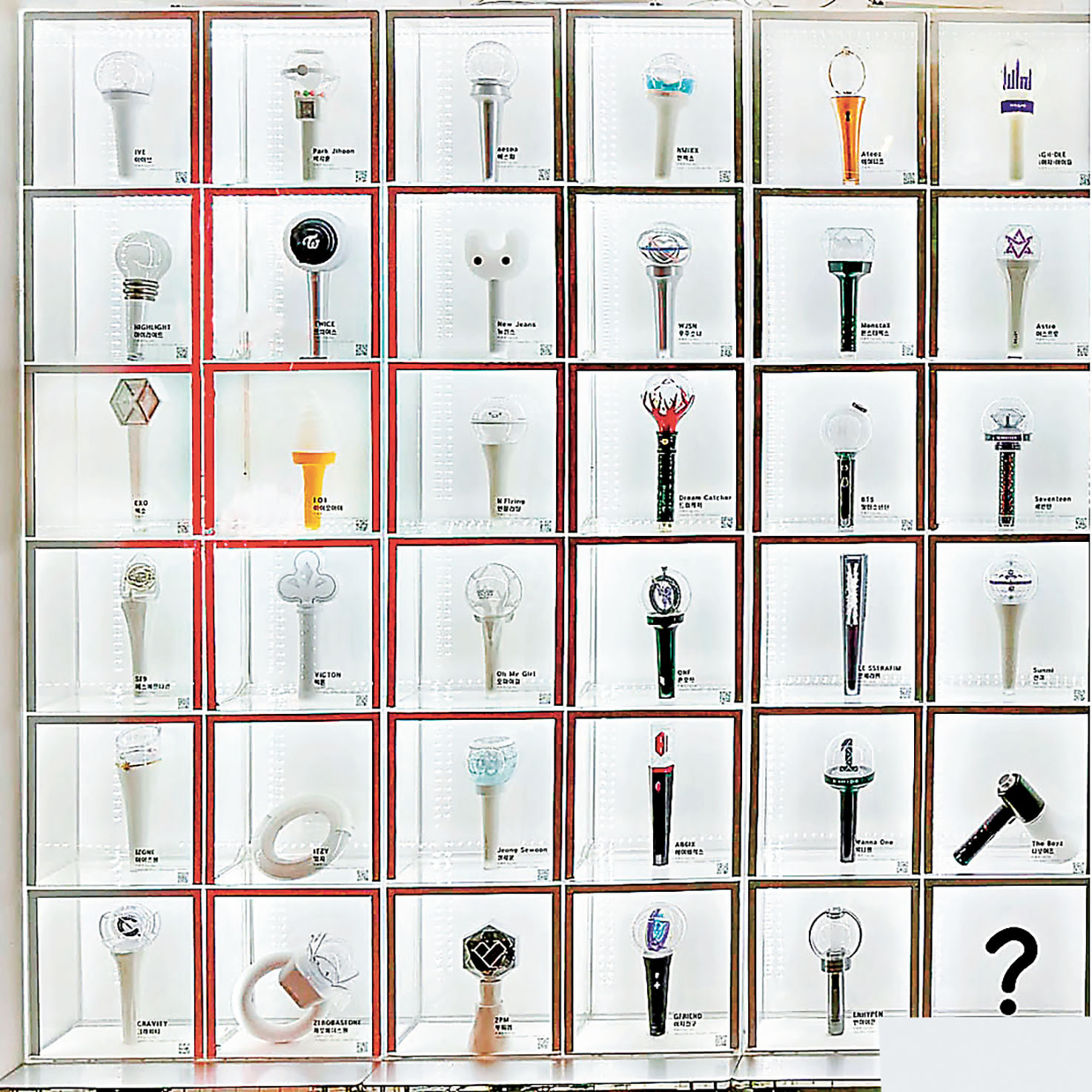 ■應援手燈的數量多達滿滿一牆。