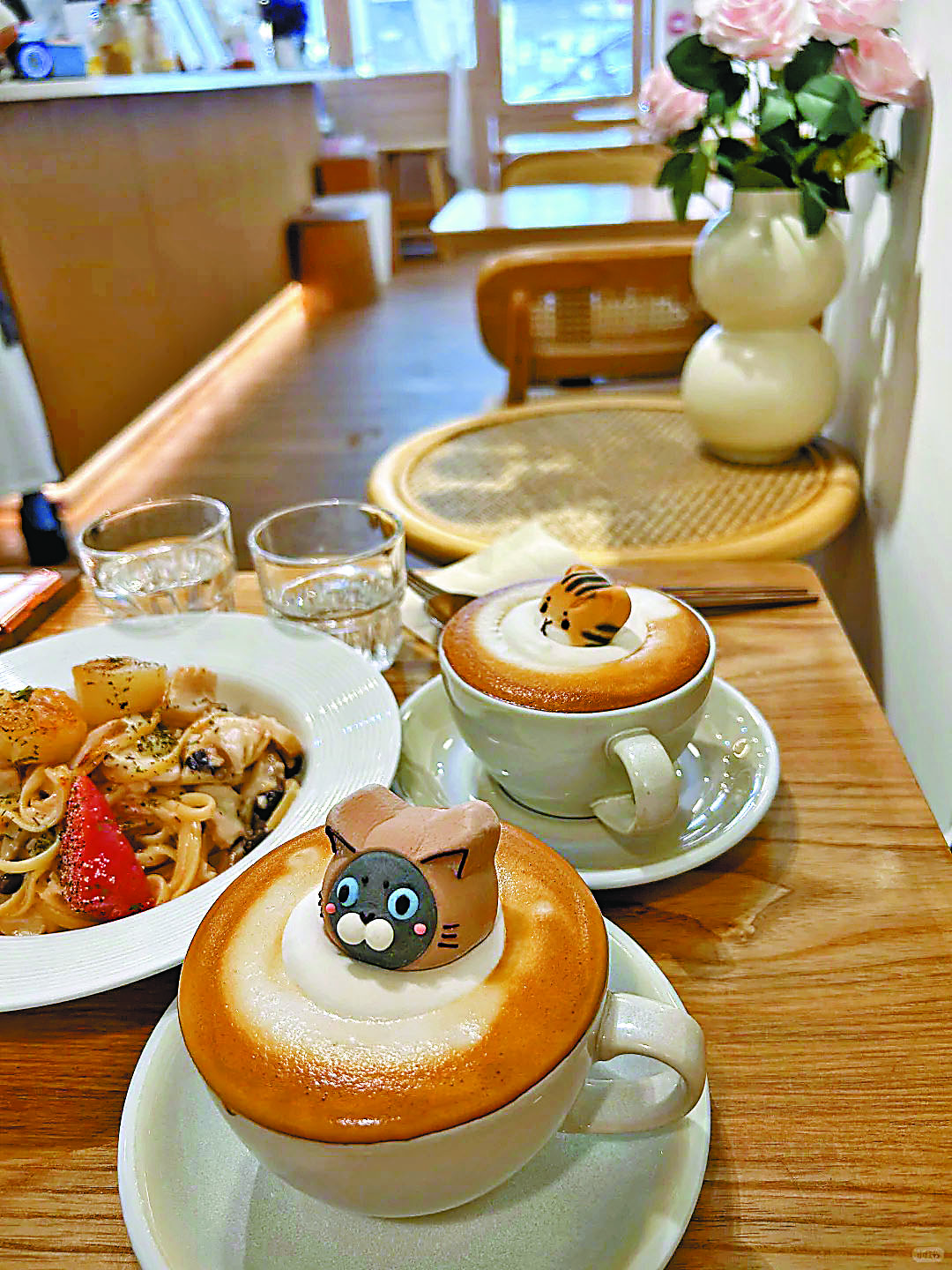 ■點綴貓咪造型棉花糖。