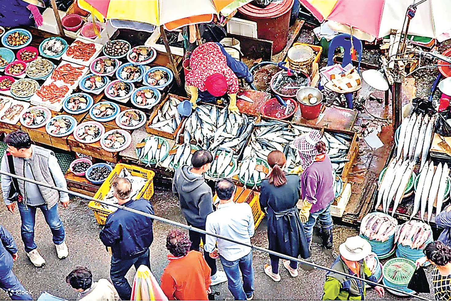 ■扎嘎其市場乃韓國最大的漁市場。