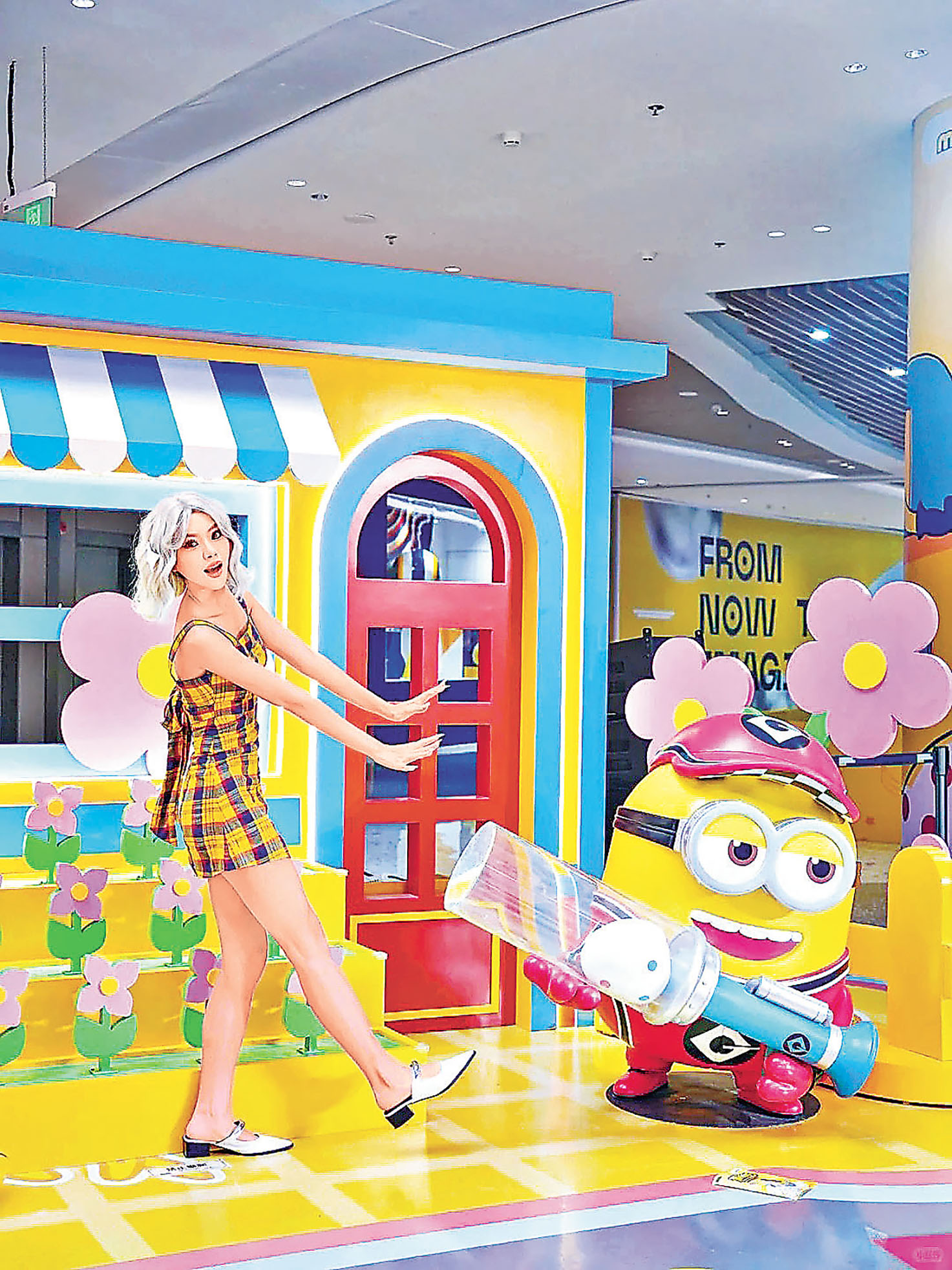 ■白日蕉友樂園讓大家與Minions互動打卡。