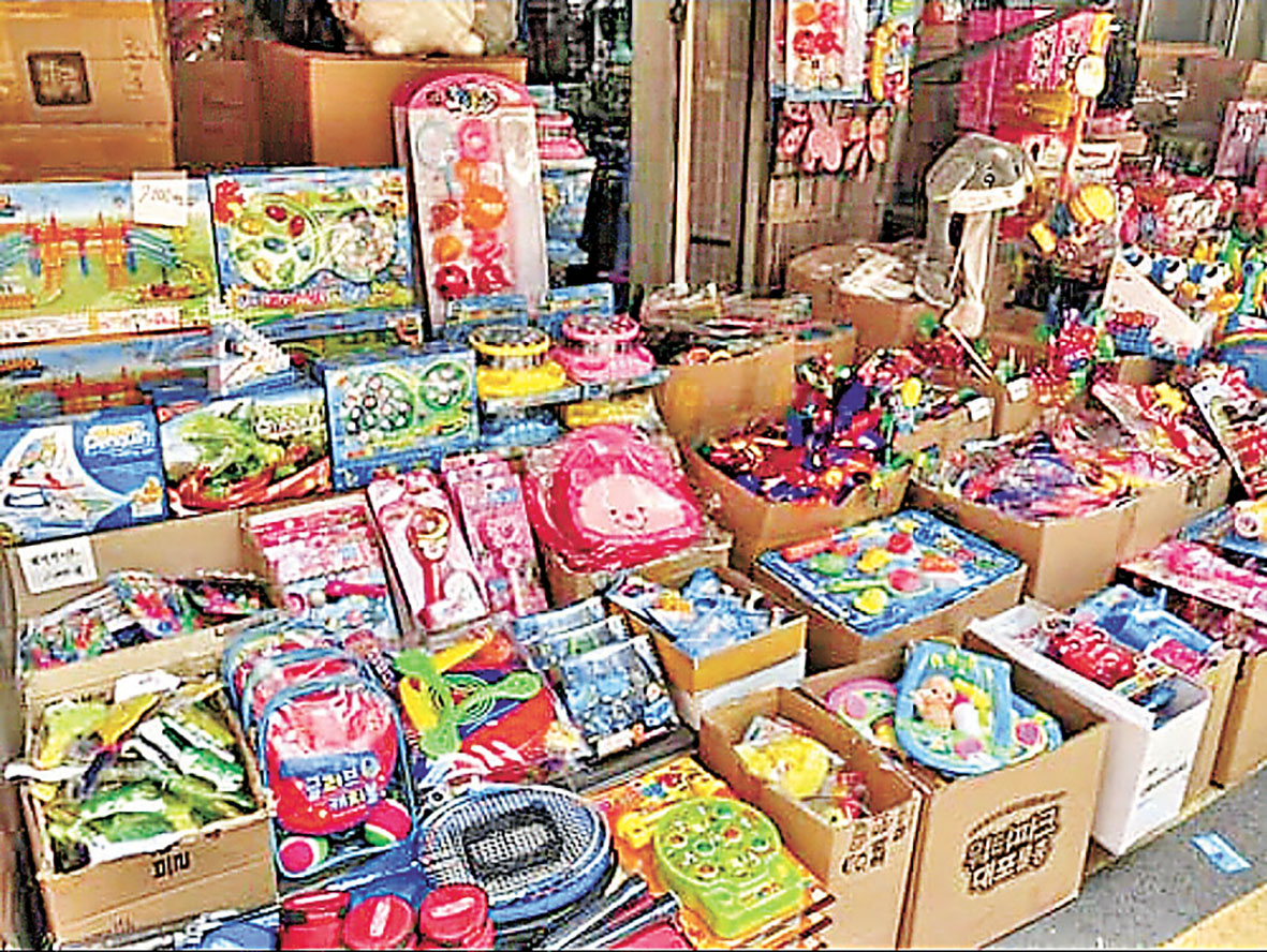 ■東大門玩具街專售兒童玩具。