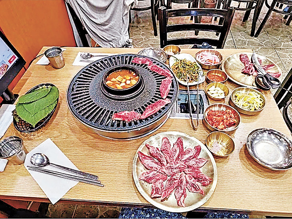 ■烤韓牛和配菜小食都很講究。