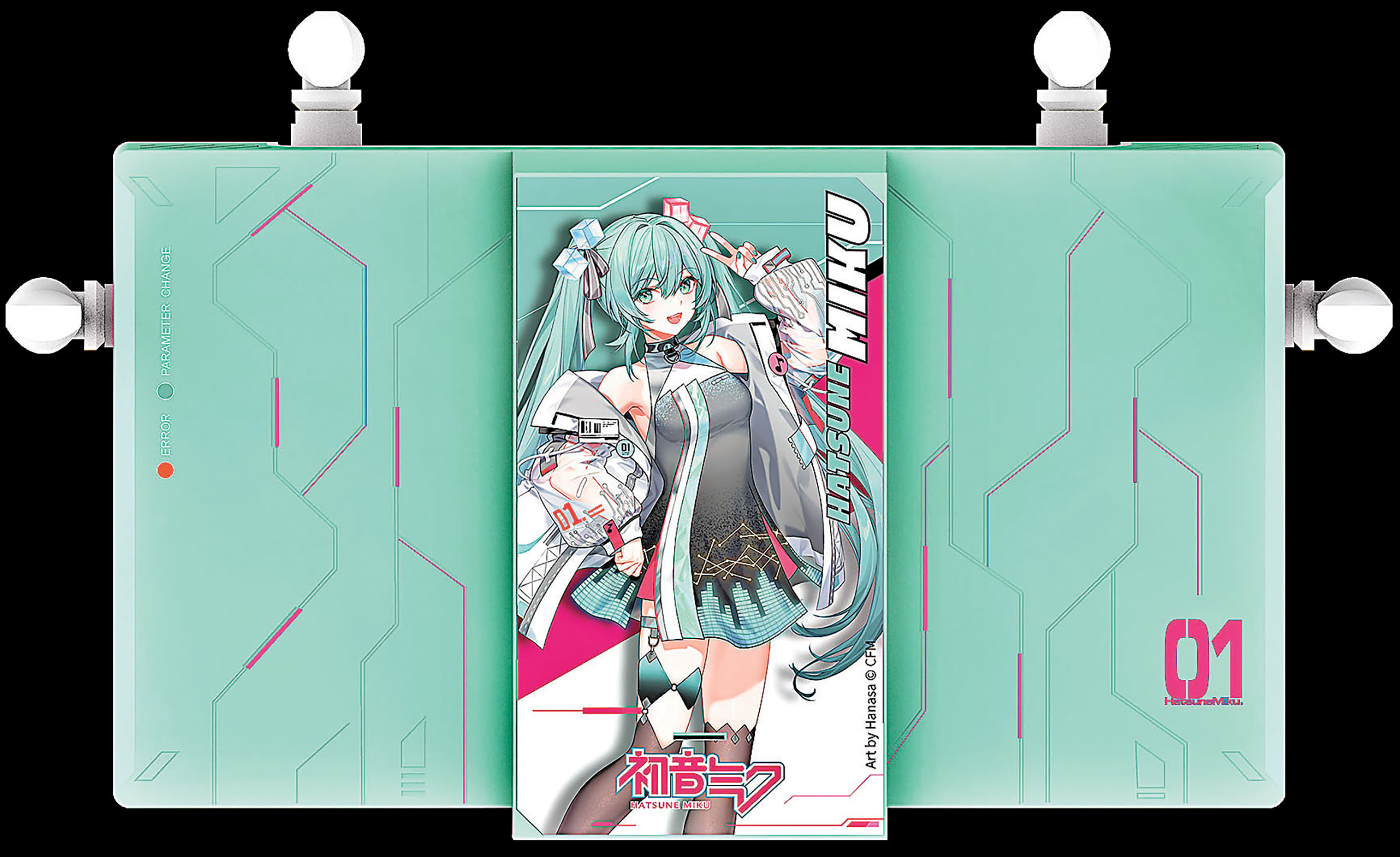 ■路由器上蓋有初音未來的精美造型。